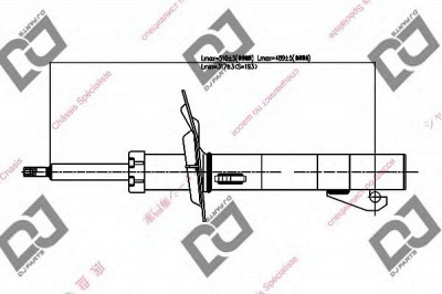 DJ PARTS ds1778gs -  Амортизатор